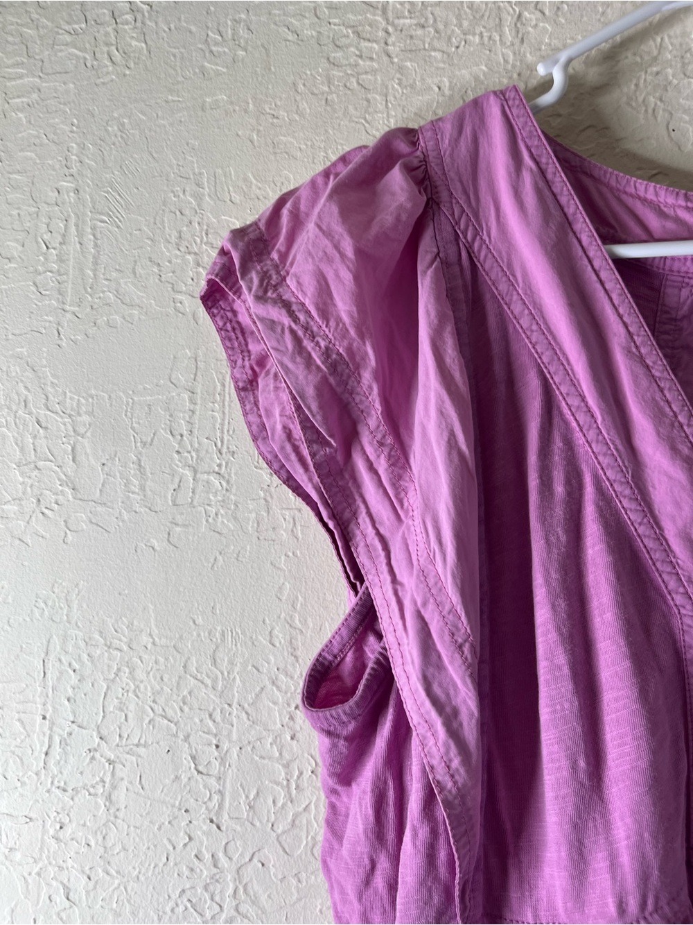 Anthropologie Daily Practice Short Flutter Sleeve Mini Dress in Pink - Picture 6 of 15